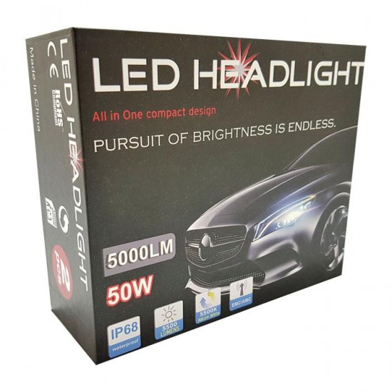 Диодни крушки 3500 H7 - 50w
