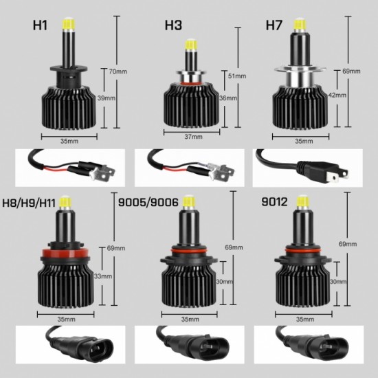 Крушки Диодни H7 100W - 12V